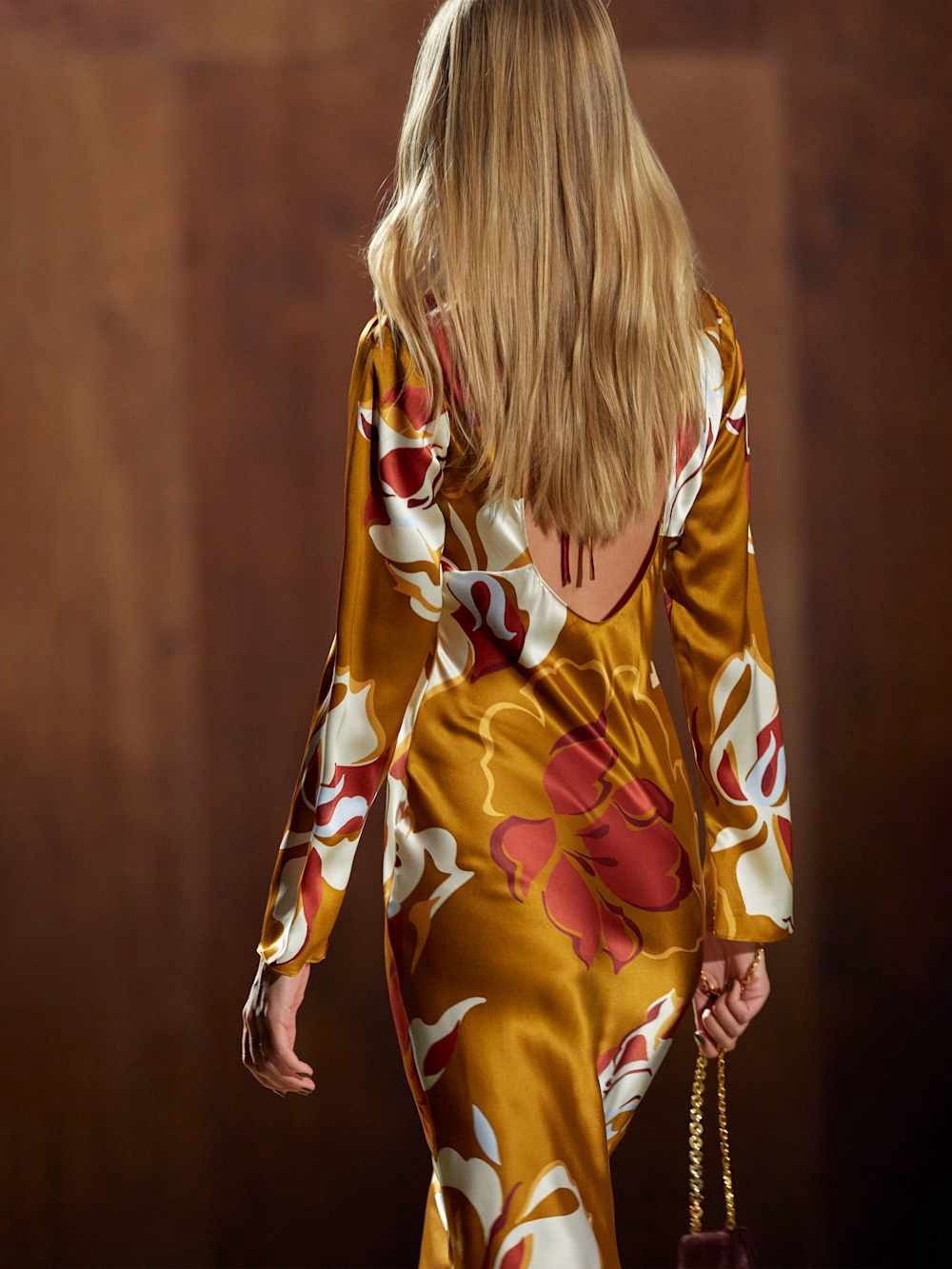 NWOT Reformation Davina Silk Dress - Picture 3 of 15